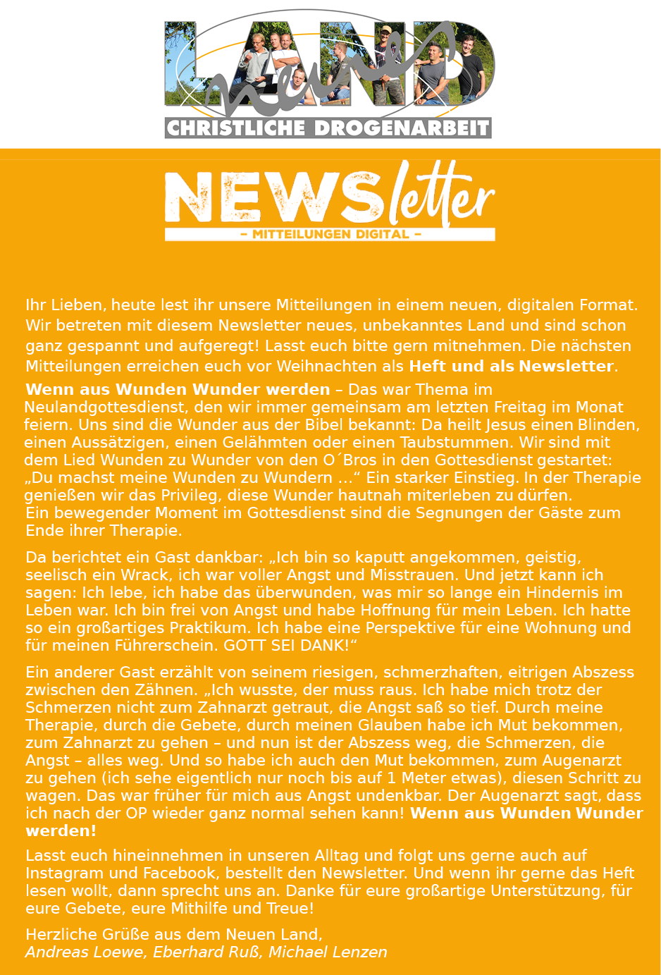 Newsletter Titelbild