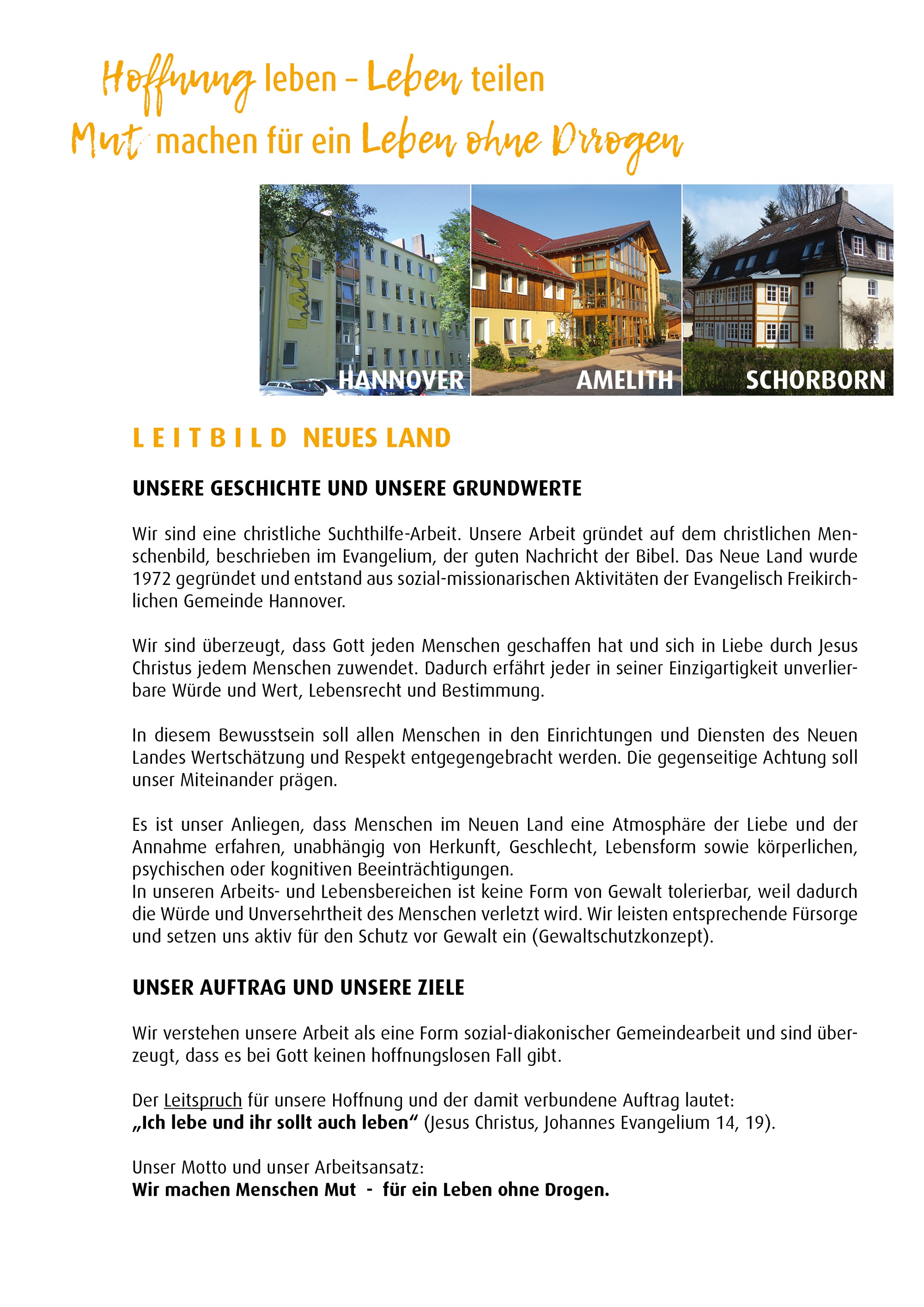 Leitbild - Neues Land e. V.