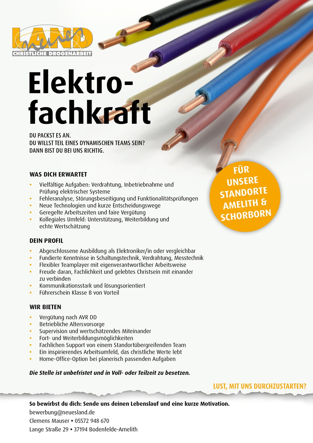 Stellenausschreibung Elektronik